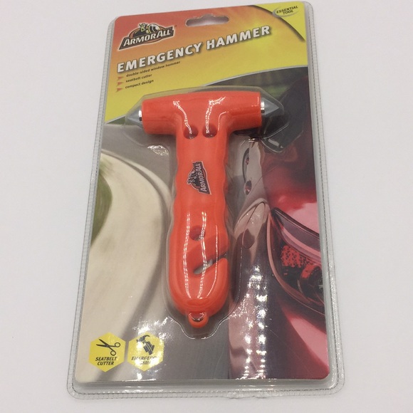 Armor All Emergency Window Hammer Glass Breaker Seat Belt Cutter Auto Safety New - Picture 14 of 14